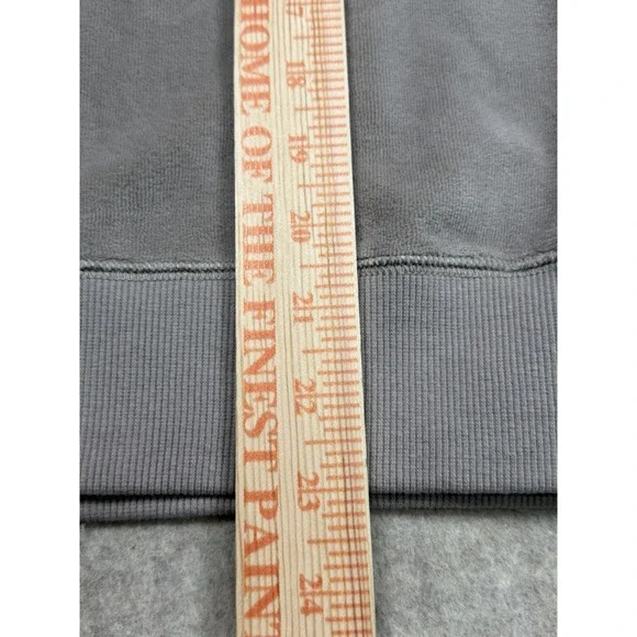 Rebecca Minkoff Size Medium Janine Velour Hoodie Pearl Gray Puff Sleeves New - Picture 13 of 13